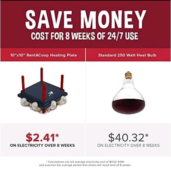 10x10" Chick Brooder Heating Plate - Adjustable Heights - Safer Than Heat Lamps - Picture 5 of 10